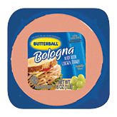 Butterball&nbsp;&nbsp;bologna, 33% less fat than usda data for pork & beef bologna Full-Size Picture